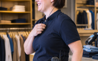 Two-way radio in a retail business environment
