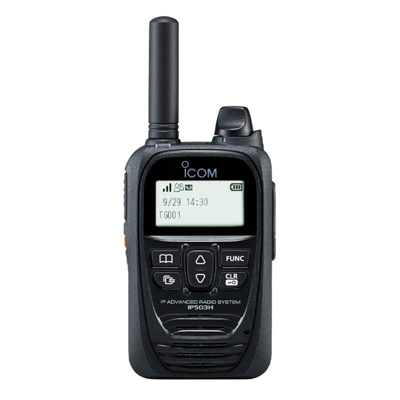 IP503H Main | Radio Industries Australia Front view of ICOM IP503H LTE two-way radio