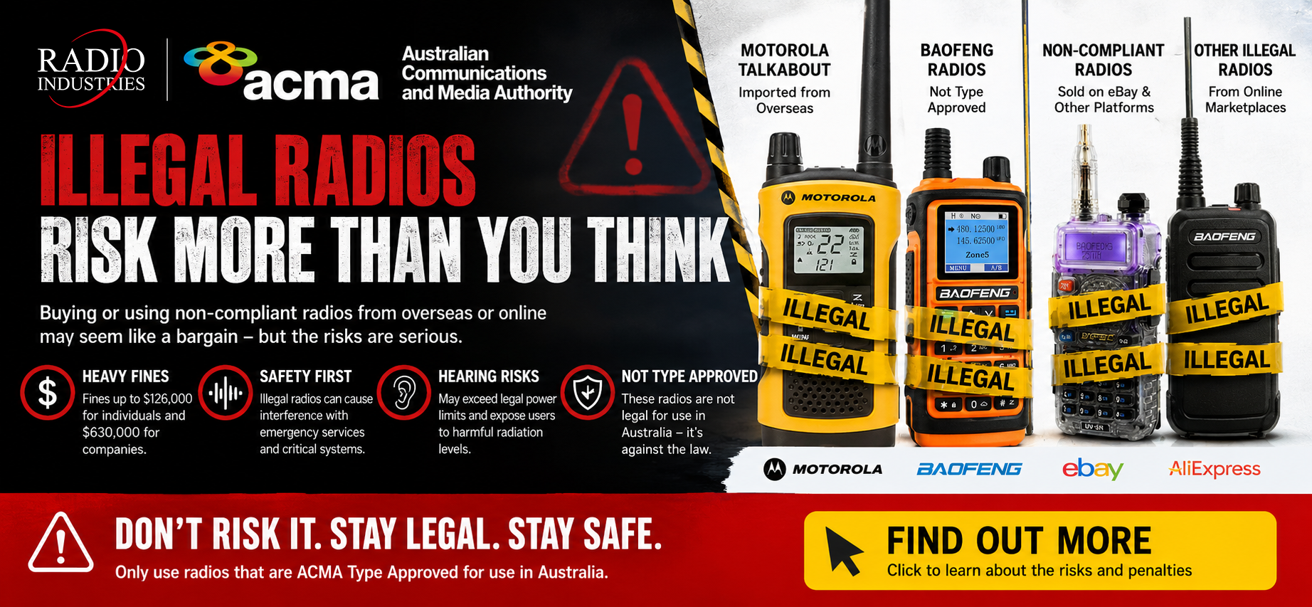 Illegal Radios Warning