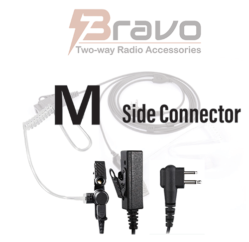 Motorola-style two-pin accessory connector used by selected commercial radios
