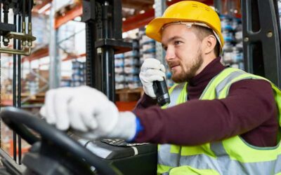 Two-way radio communication in a warehouse environment