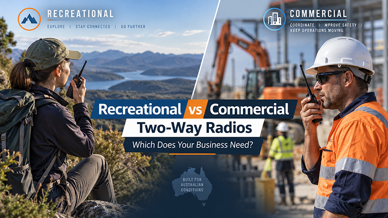 Recreational vs Commercial Two-Way Radios: Which Does Your Business Need?