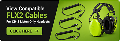 View compatible FLX2 cables for headsets Button | Radio Industries Australia