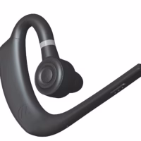 Motorola EP900e Bluetooth wireless earpiece with integrated push-to-talk button for compatible Motorola two-way radios.