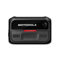 Motorola V200 body-worn camera front view showing HD camera lens and recording button