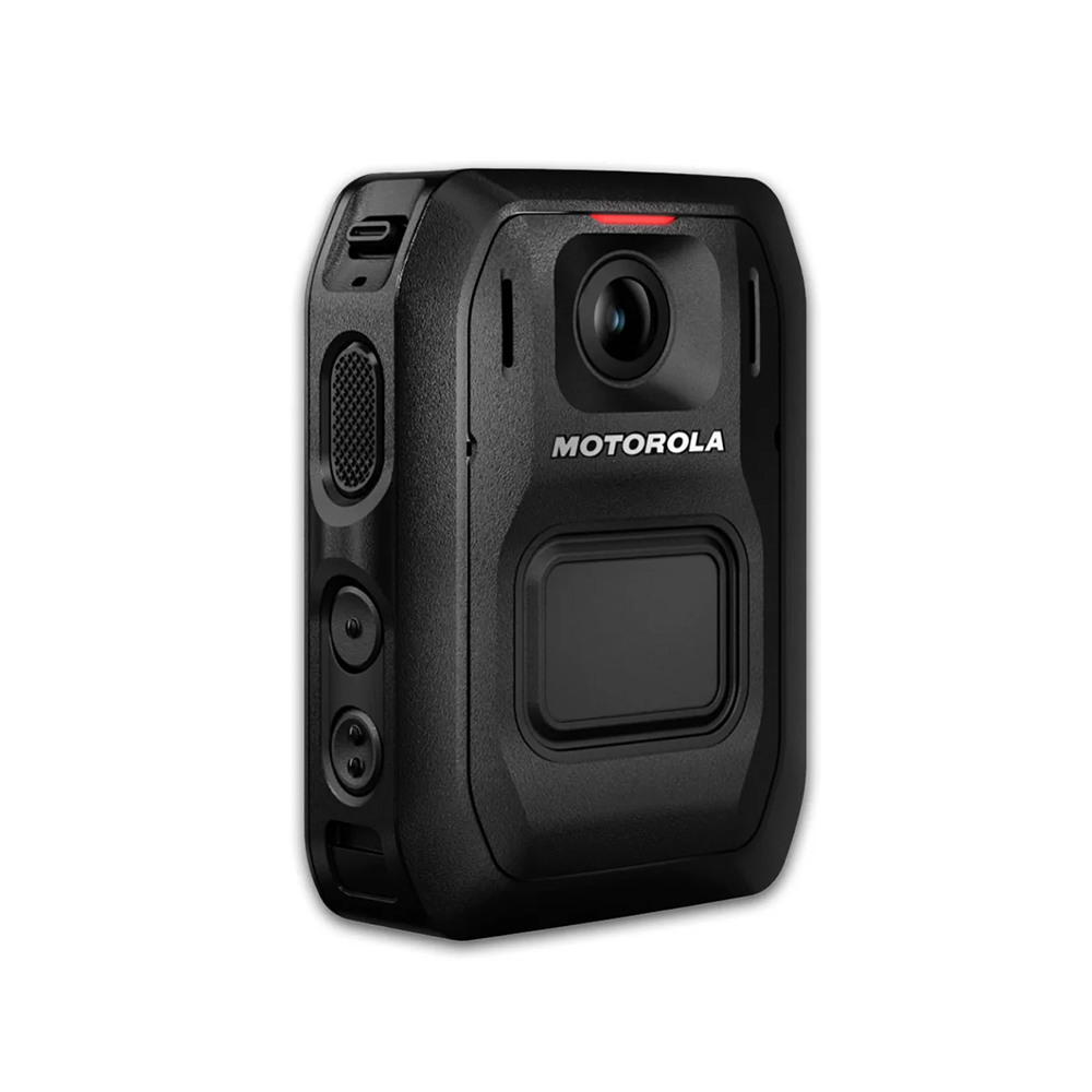 motorola-v500-body-camera-right-side | Radio Industries Australia Right side view of Motorola V500 LTE body camera showing side controls and durable construction from Radio Industries